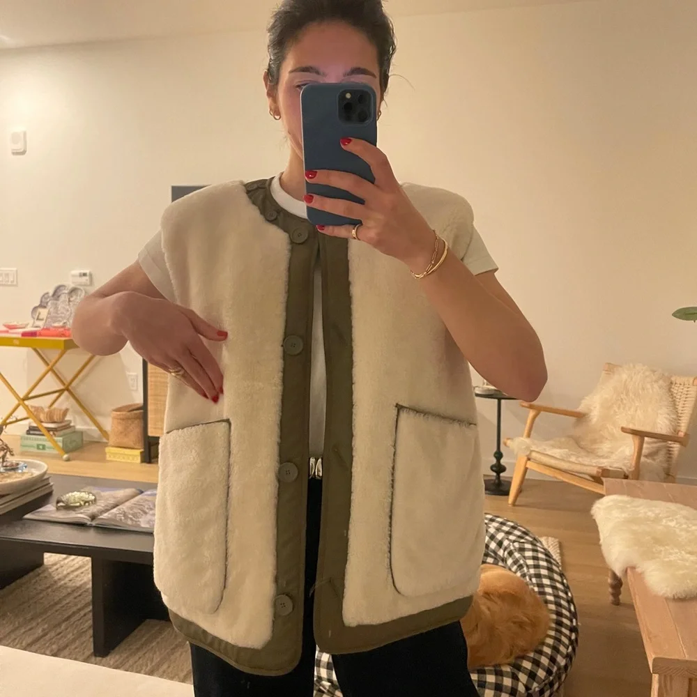 Marfa Stance S SHEARLING QUILT LINER NATURAL WHITE / YELLOW - Picture 2 of 15